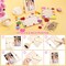 24-Pack DIY Wooden Picture Frame Painting Craft Kit – Unfinished 4x6 Inch Photo Frames with Rhinestone & Glitter Foam Stickers for Creative Decorating